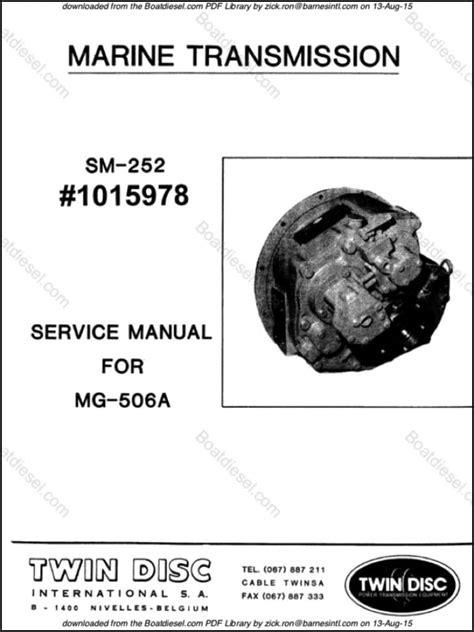 Twin disc mg5050 sc service manual. - Manual de reparación del tractor de jardín john deere 200.